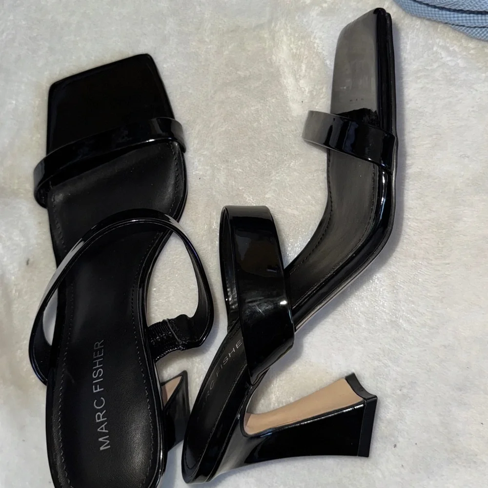 Marc Fisher Black Patent Heels